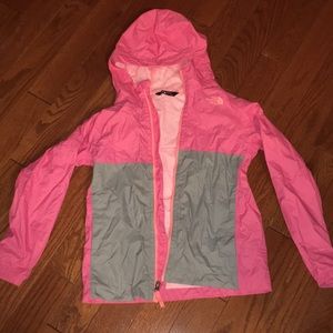 north face rain coat